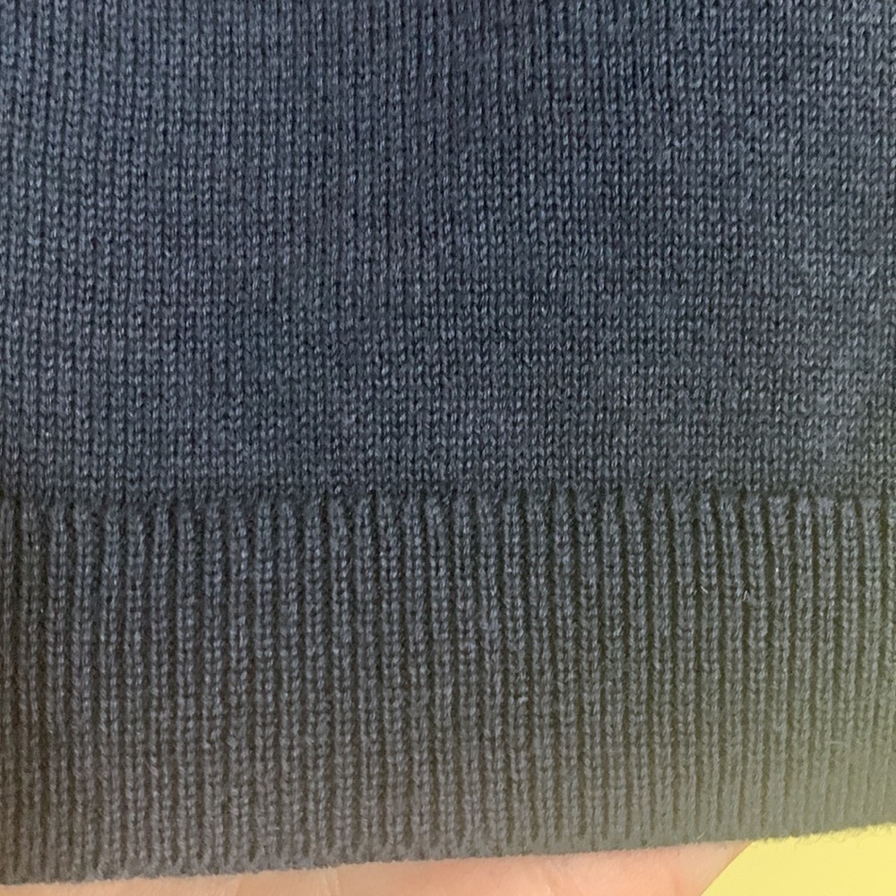 Talbots | Blue Llama Embroidered Pom Pom 3 D Knit Pullover Fun Sweater M - Picture 9 of 17